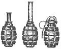 Photo of World War I hand grenades.